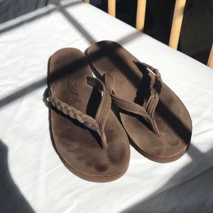 PRICE FIRM Rainbow flip flops